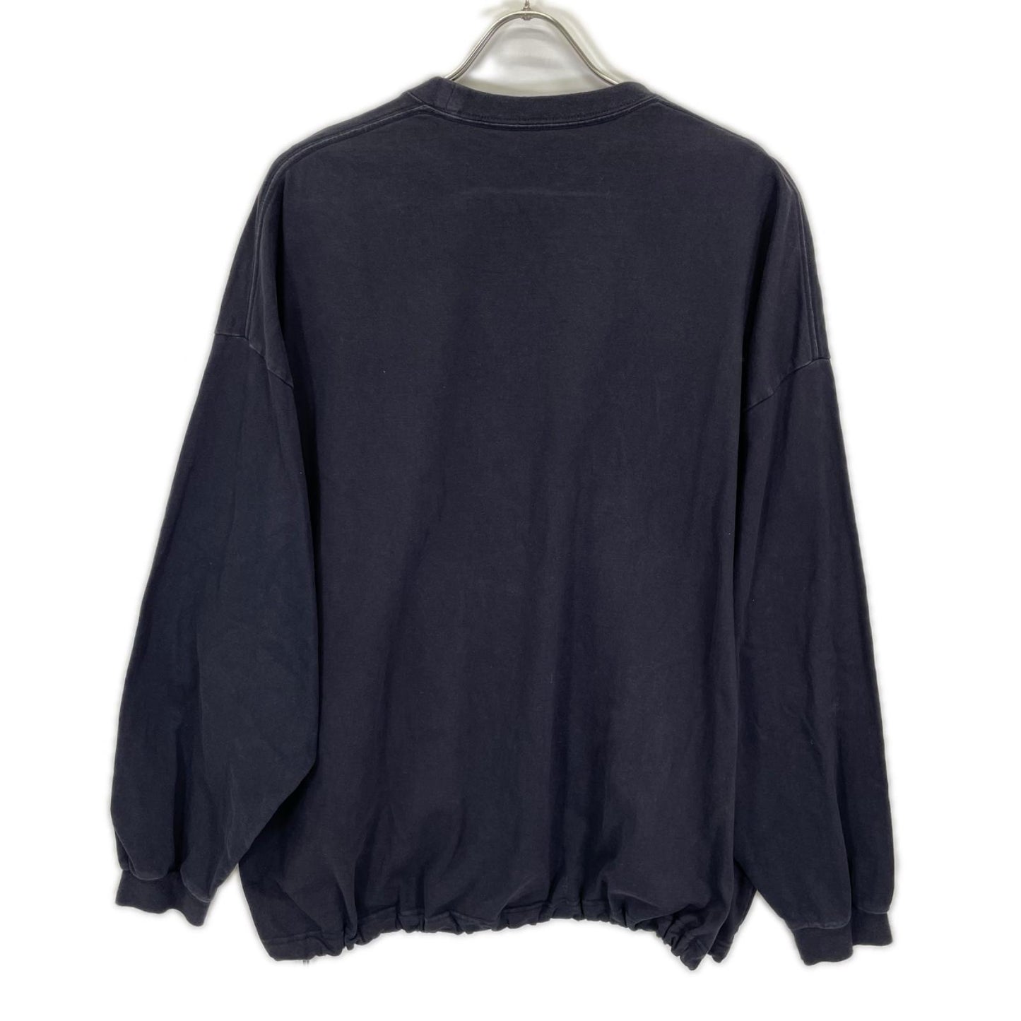 SEE SEE Cotton Super Big Flat Long Sleeve Tee Black Size XL