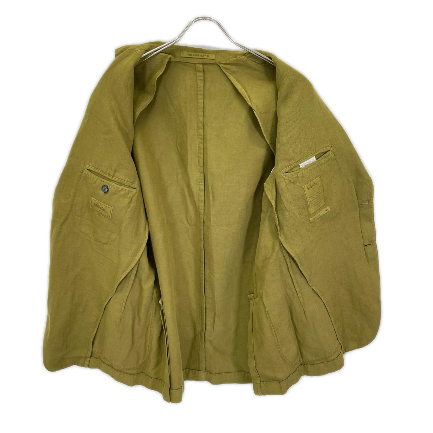 BAGNOLI Khaki TPROU012 Cotton Jacket Size 48