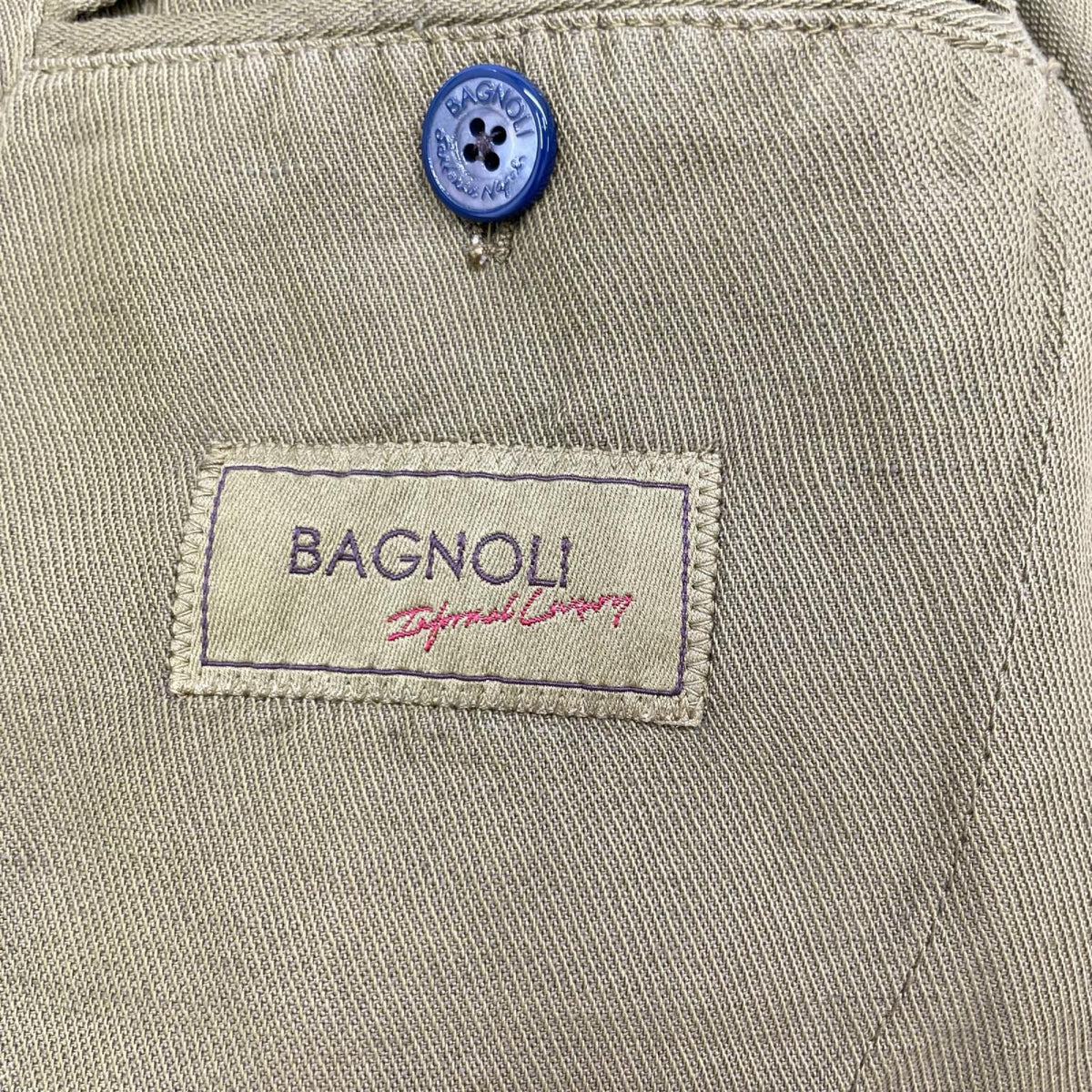 BAGNOLI Khaki TPROU012 Cotton Jacket Size 48