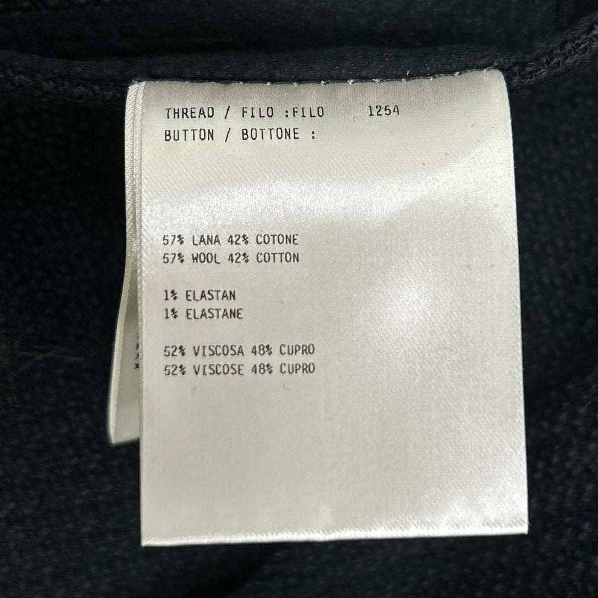 LARDINI IZUMO Wool Jacket Dark Navy Size 48