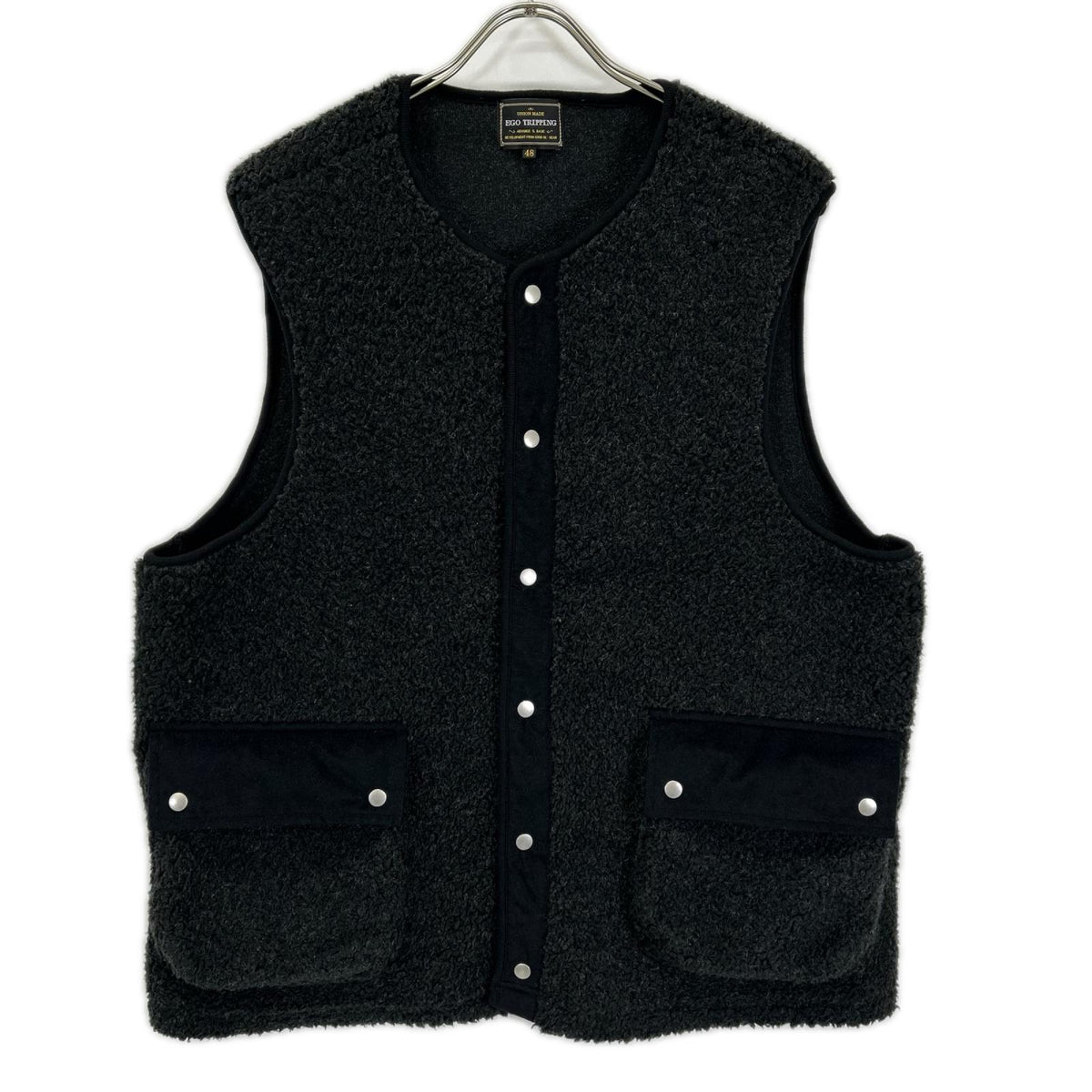EGO TRIPPING WARMNEST Vest Charcoal Gray Size 48