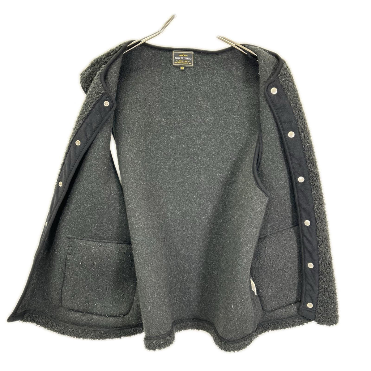 EGO TRIPPING WARMNEST Vest Charcoal Gray Size 48