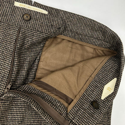 BRIGLIA Houndstooth Piccadilly Pantalone Brown Size 44