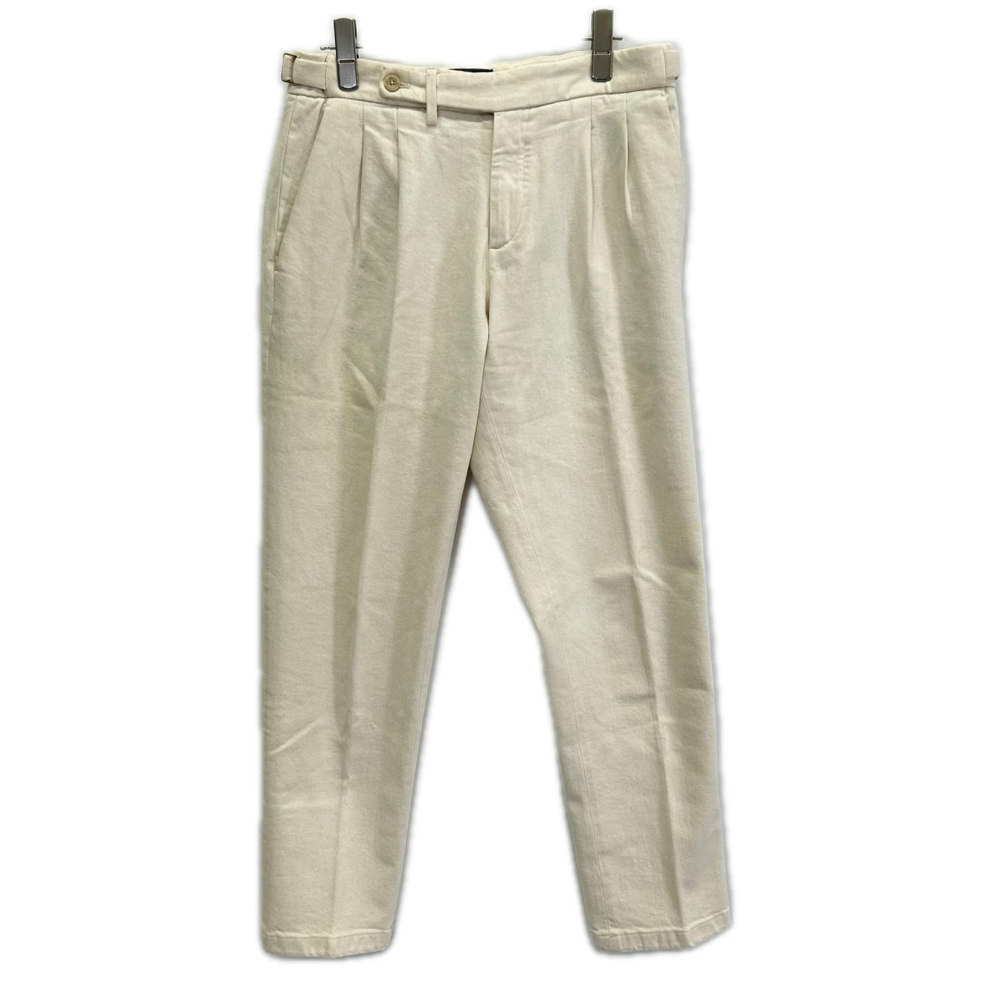 BRIGLIA QUARTIERI Cotton Denim Jeans Ivory Size 44