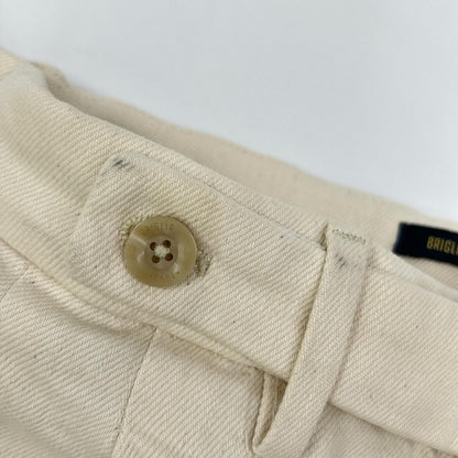 BRIGLIA QUARTIERI Cotton Denim Jeans Ivory Size 44