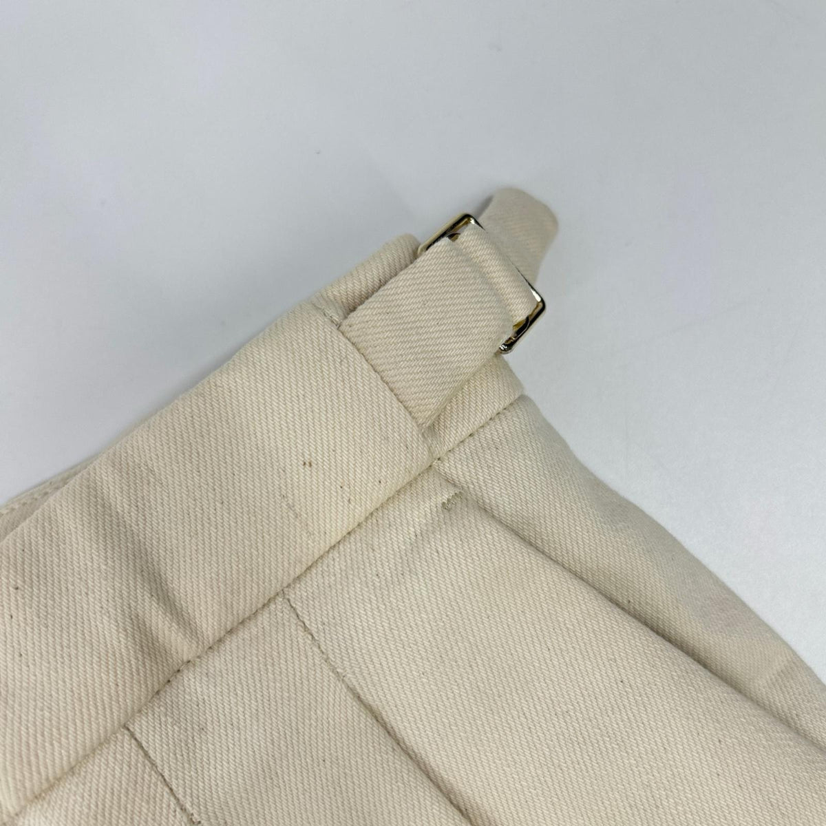 BRIGLIA QUARTIERI Cotton Denim Jeans Ivory Size 44