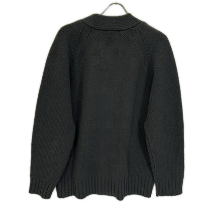 CLOSED Mixed Texture Wool Knit Cardigan Gray Size M