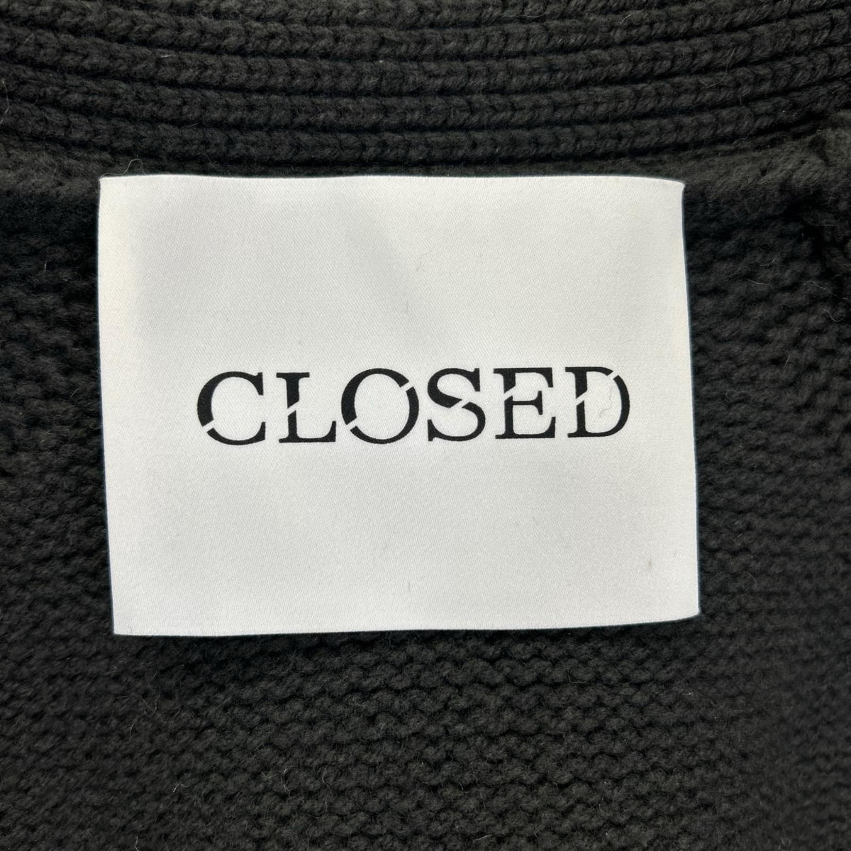 CLOSED Mixed Texture Wool Knit Cardigan Gray Size M