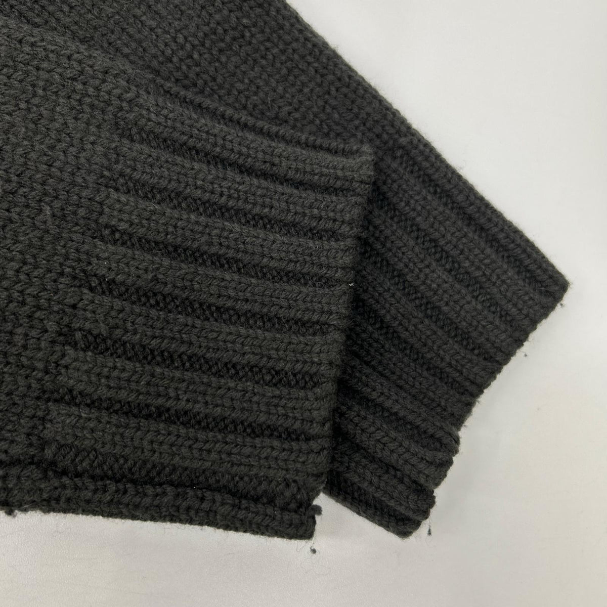 CLOSED Mixed Texture Wool Knit Cardigan Gray Size M