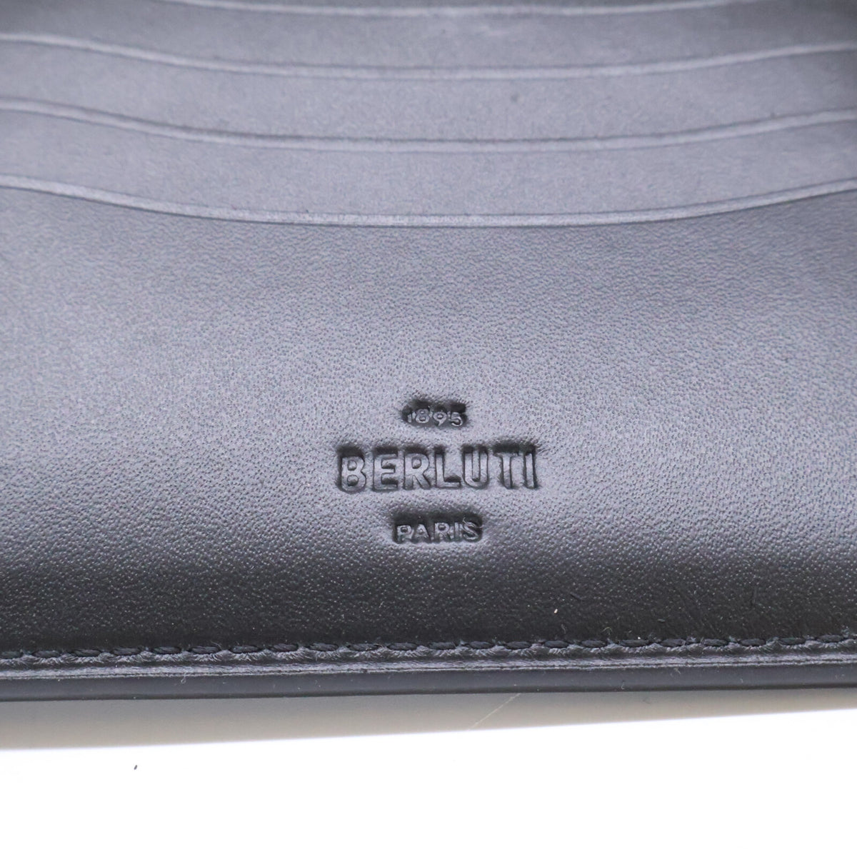 BERLUTI Macore Slim Flap Leather Compact Wallet Gray