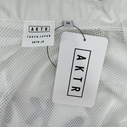 AKTR White Crazy Spray Coach Jacket Polyester Size M