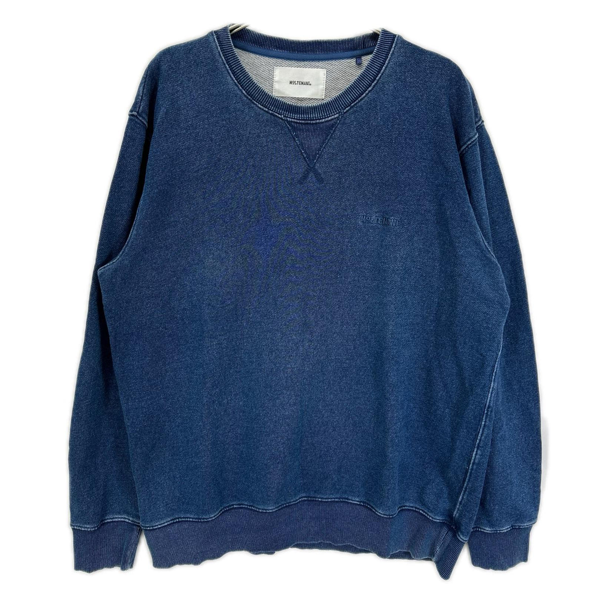 MOLTEMANI Indigo Cotton Sweatshirt Size XL