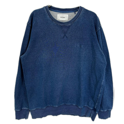 MOLTEMANI Indigo Cotton Sweatshirt Size XL