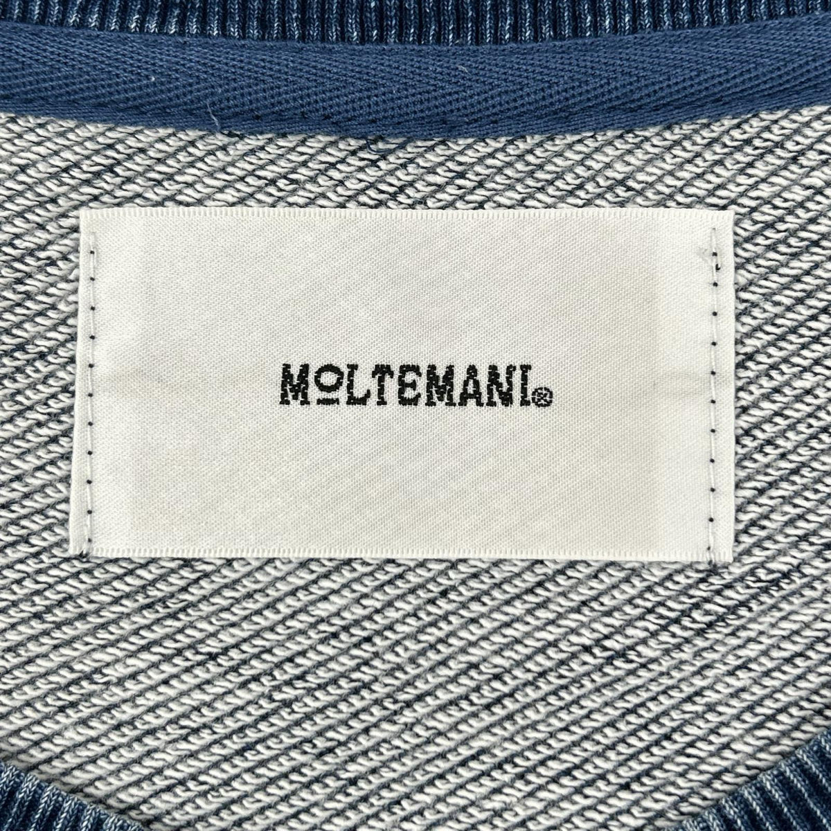 MOLTEMANI Indigo Cotton Sweatshirt Size XL