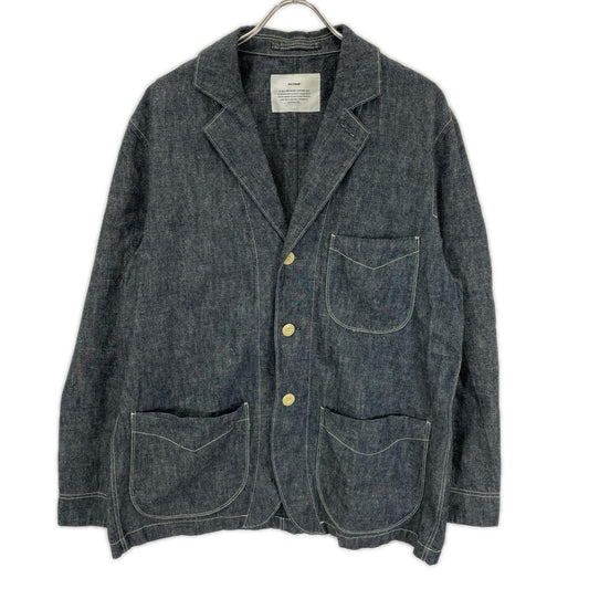 MOLTEMANI MM-25-STJK01 Denim Tailored Blazer Gray Size XL