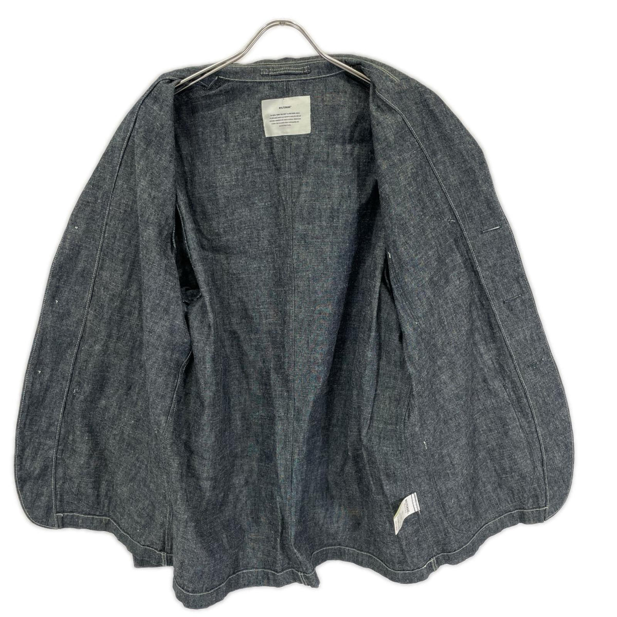 MOLTEMANI MM-25-STJK01 Denim Tailored Blazer Gray Size XL