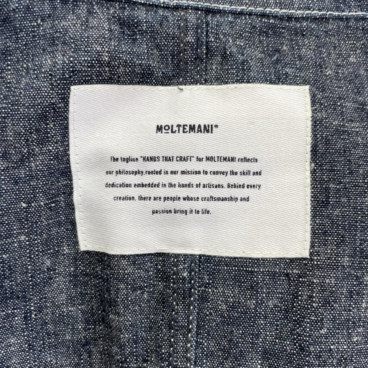 MOLTEMANI MM-25-STJK01 Denim Tailored Blazer Gray Size XL