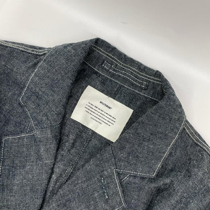 MOLTEMANI MM-25-STJK01 Denim Tailored Blazer Gray Size XL