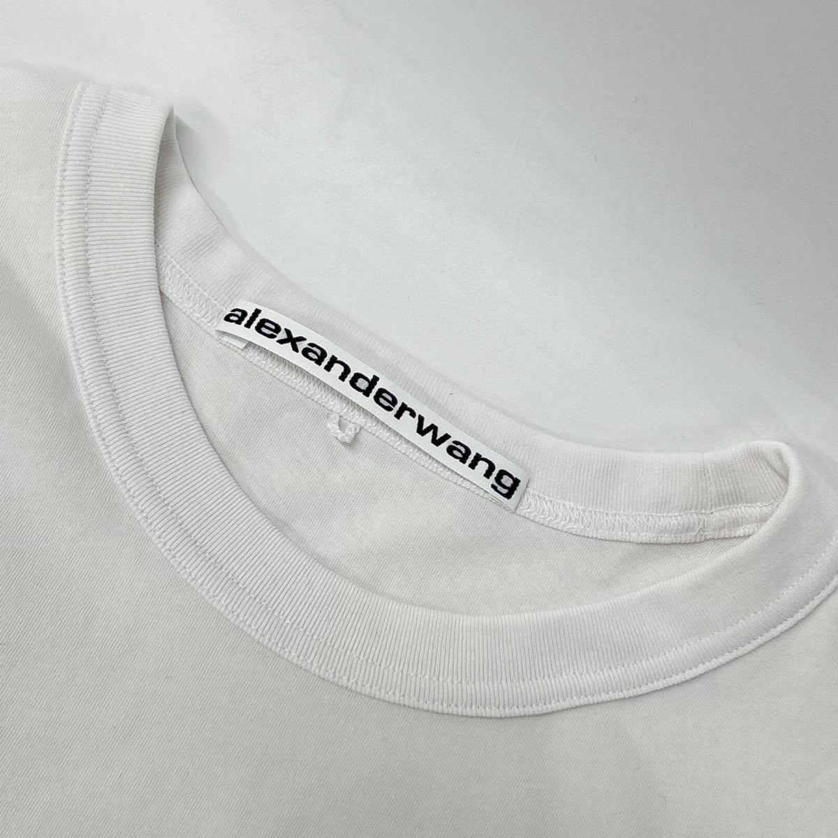 ALEXANDER WANG Crewneck Pocket T-Shirt White Cotton Size M