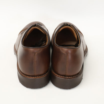 WHEEL ROBE 15077 Punched Cap Toe Derby Brown Leather Sneakers Size 7D