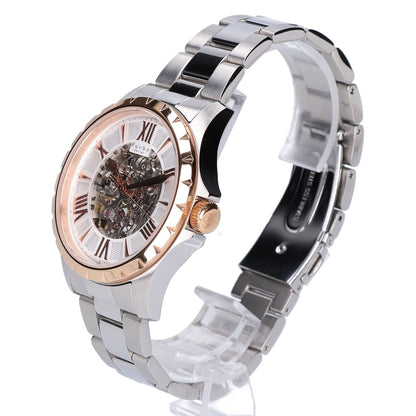 Furbo Automatic Skeleton Watch Silver/Pink Gold