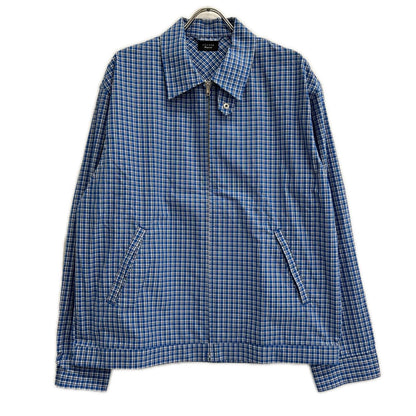 UNUSED xBY Check Shirt Blouson Jacket Blue Size 4