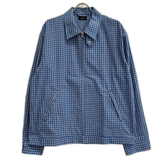 UNUSED xBY Check Shirt Blouson Jacket Blue Size 4