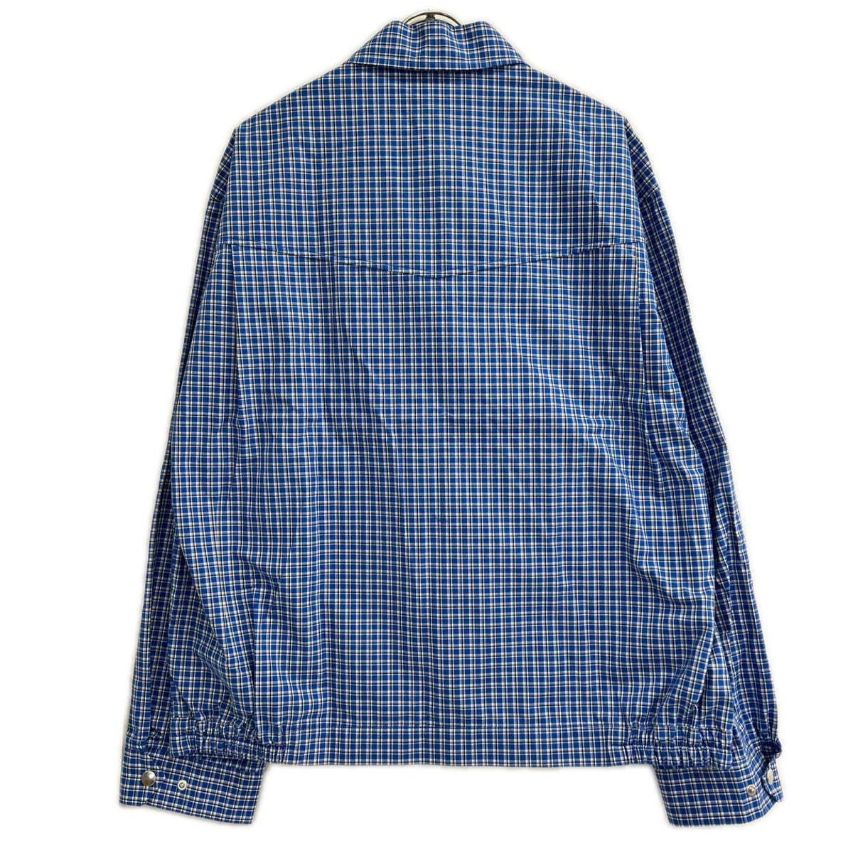 UNUSED xBY Check Shirt Blouson Jacket Blue Size 4