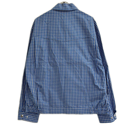 UNUSED xBY Check Shirt Blouson Jacket Blue Size 4