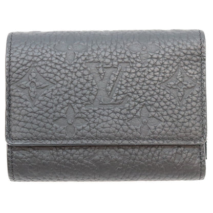 LOUIS VUITTON Monogram Taurillon Portefeuille Wallet Black