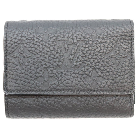LOUIS VUITTON Monogram Taurillon Portefeuille Wallet Black