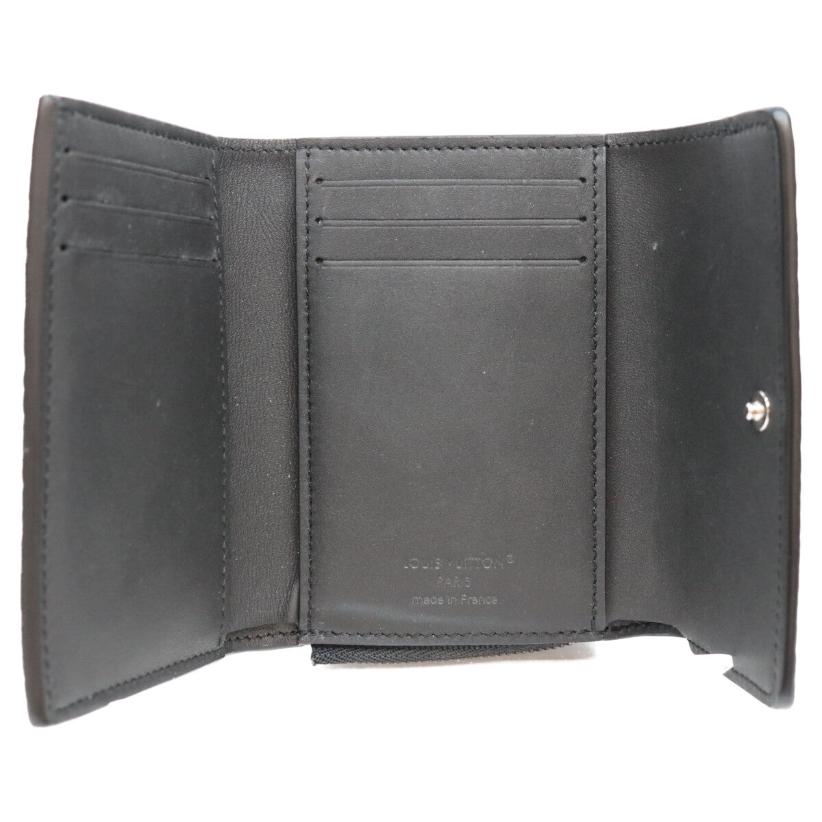 LOUIS VUITTON Monogram Taurillon Portefeuille Wallet Black