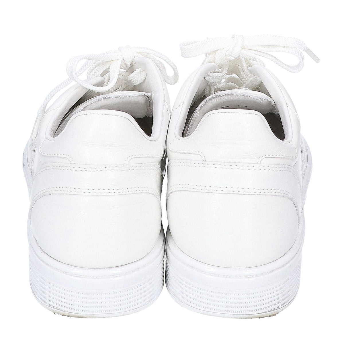 CHANEL G46734 Coco Mark Leather Sneakers White Size EU 43