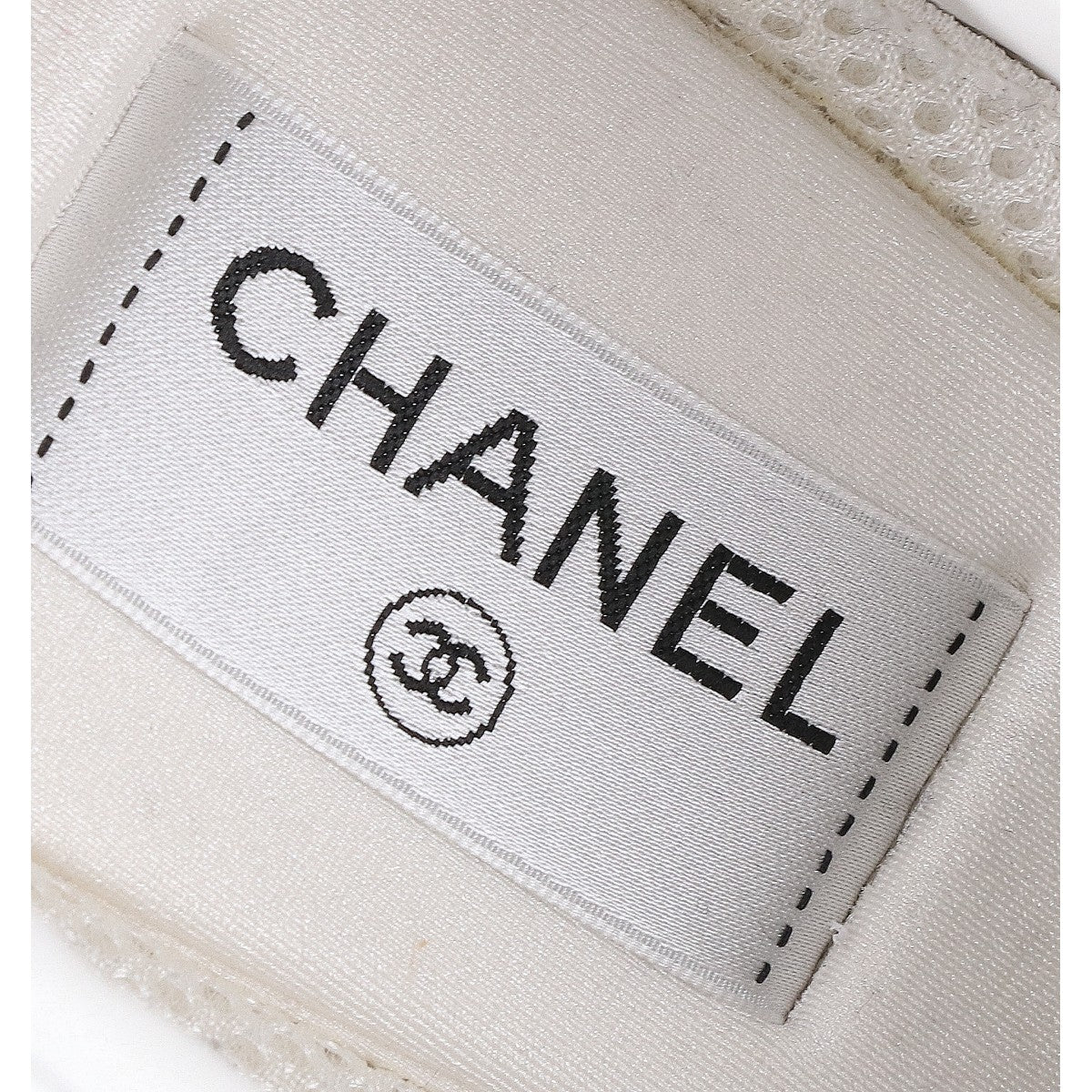 CHANEL G46734 Coco Mark Leather Sneakers White Size EU 43
