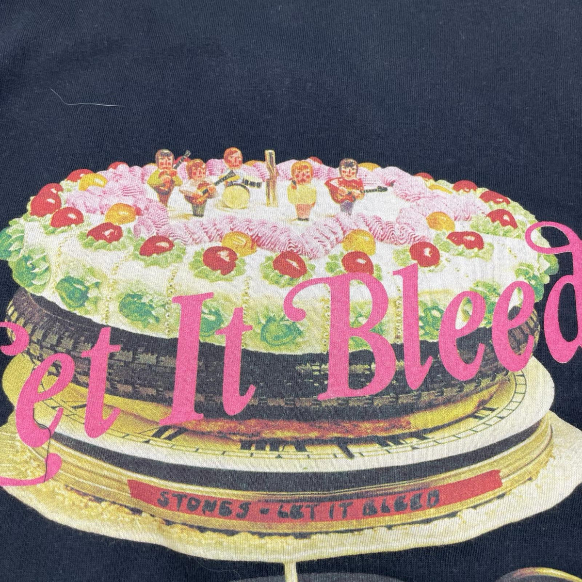 HYSTERIC Rolling Stones LET IT BLEED Black T-Shirt Size XL