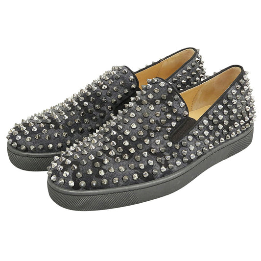 CHRISTIAN LOUBOUTIN Roller Boat Stud Sneakers Size EU 40.5