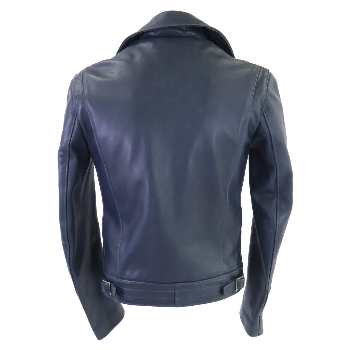 Lewis Leathers 441 Cyclone Double Rider Jacket Navy Size 36
