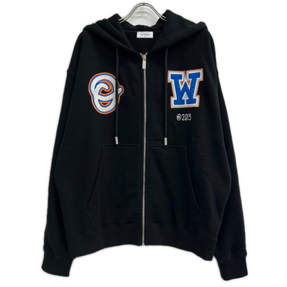OFF-WHITE Wizard Applique Zip Hoodie Size L