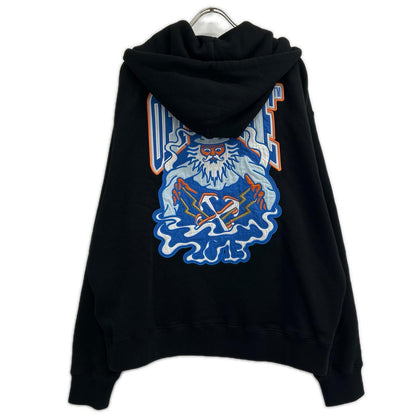 OFF-WHITE Wizard Applique Zip Hoodie Size L