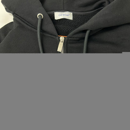 OFF-WHITE Wizard Applique Zip Hoodie Size L