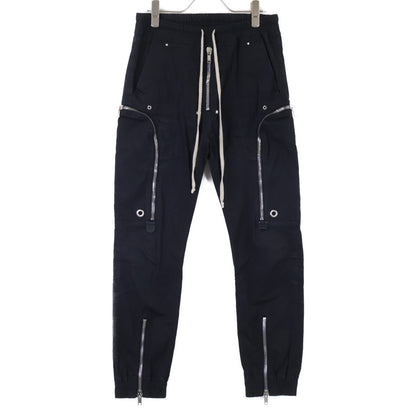 Rick Owens Bauhaus Cotton Cargo Pants Black Size 46