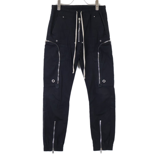 Rick Owens Bauhaus Cotton Cargo Pants Black Size 46