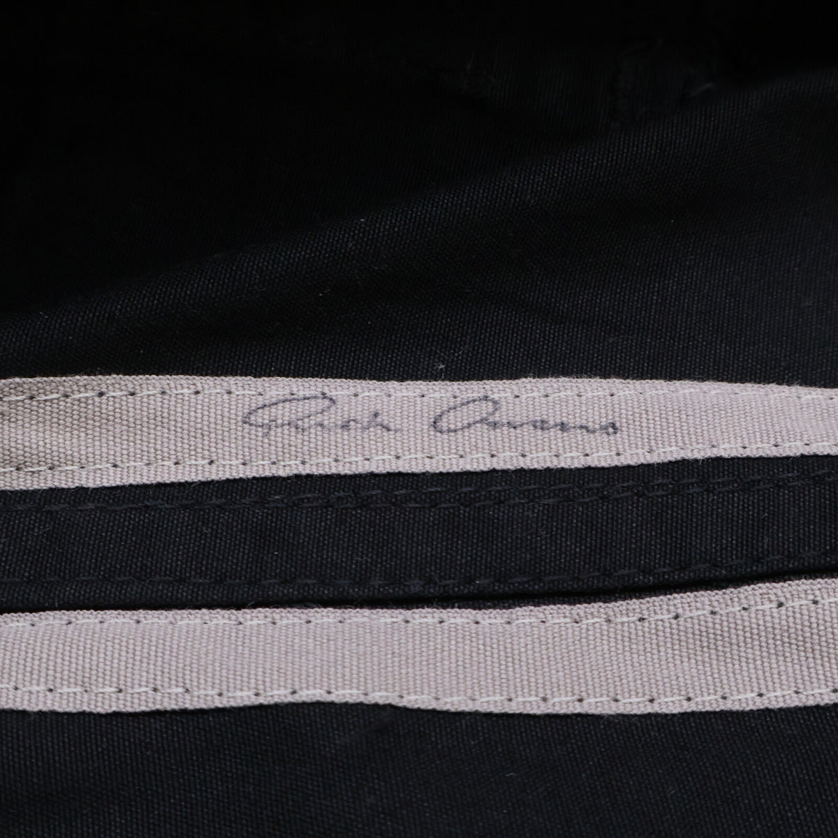 Rick Owens Bauhaus Cotton Cargo Pants Black Size 46