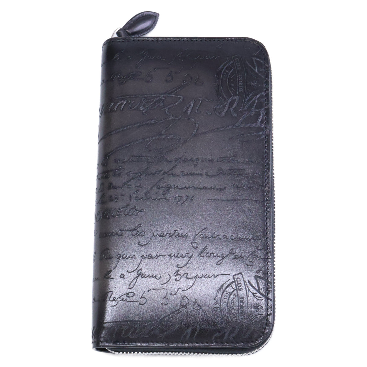 BERLUTI Venezia Calf Leather Itauba Long Wallet