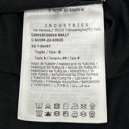 MONCLER 22SS Flocked Logo Cotton T-Shirt Black Size S