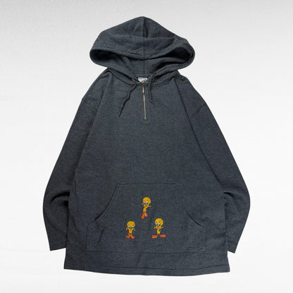 Warner Bros 90s Hoodie Gray Size XS