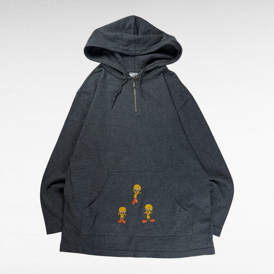 Warner Bros 90s Hoodie Gray Size XS