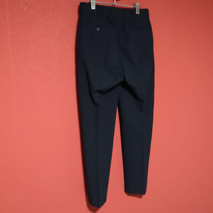 Issey Miyake Two-Pleat Wool Wide Slacks Blue Size 77