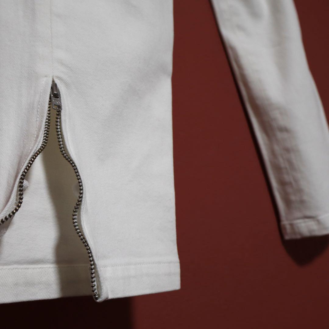 Balenciaga Vintage Hem Zip White Denim Size 34