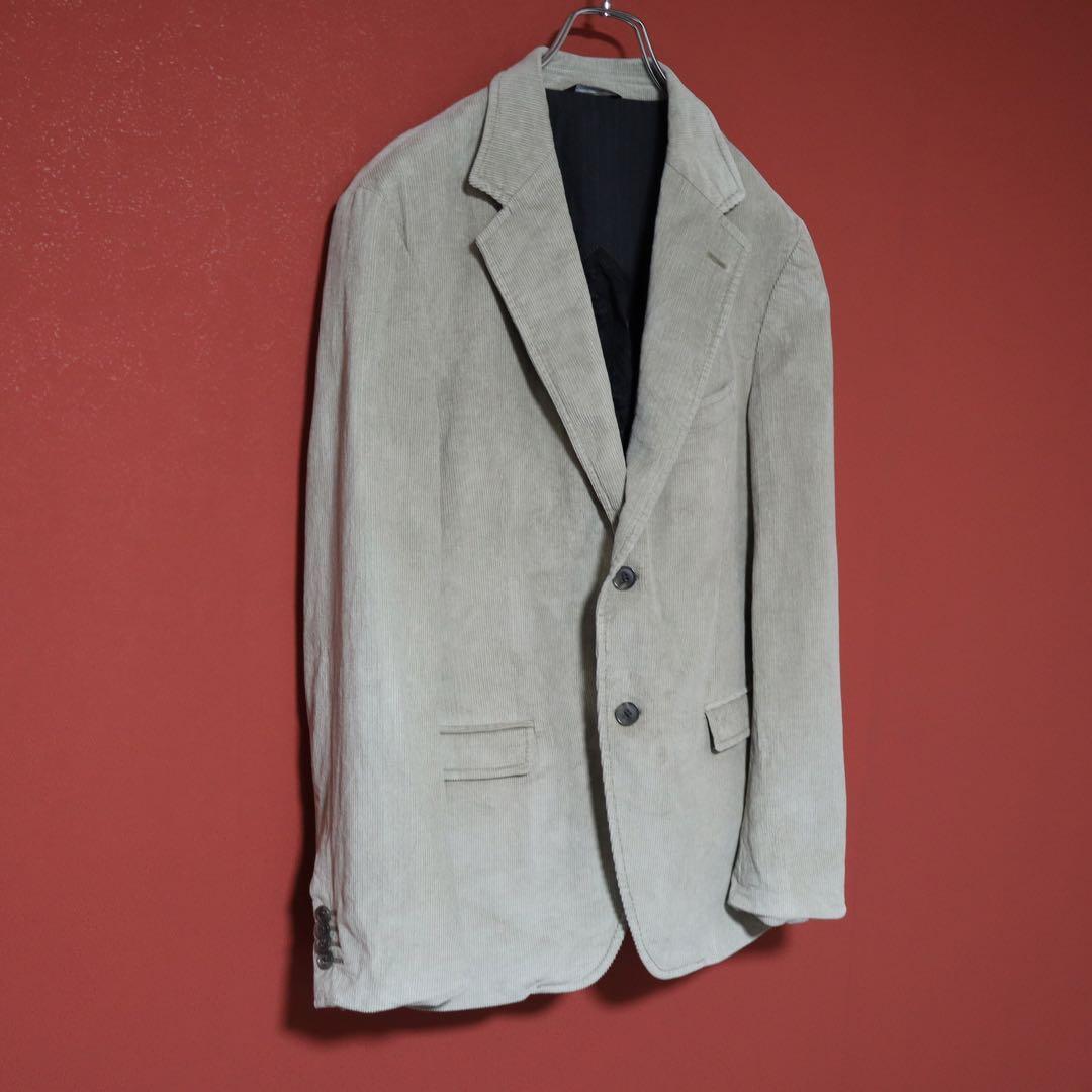 D&G Beige Corduroy Tailored Jacket Size 48
